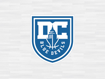AAU D.C. BLUE DEVILS BASKETBALL CLUB LOGO aau basketball blue devils branding dc design matt harvey