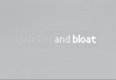 Pucker and Bloat - Typeface graphic design modular type type design typeface
