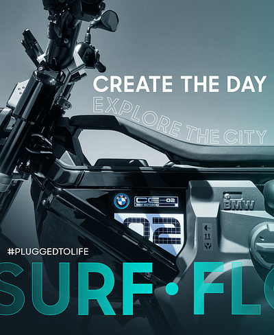 BMW CE-02 - The Modern Solution for Urban Riding. bmw motorcycle poster