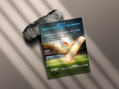 FLYER DESIGN FOR CRICKET TOURNAMENT branding cricket flyer graphic design tournament typography