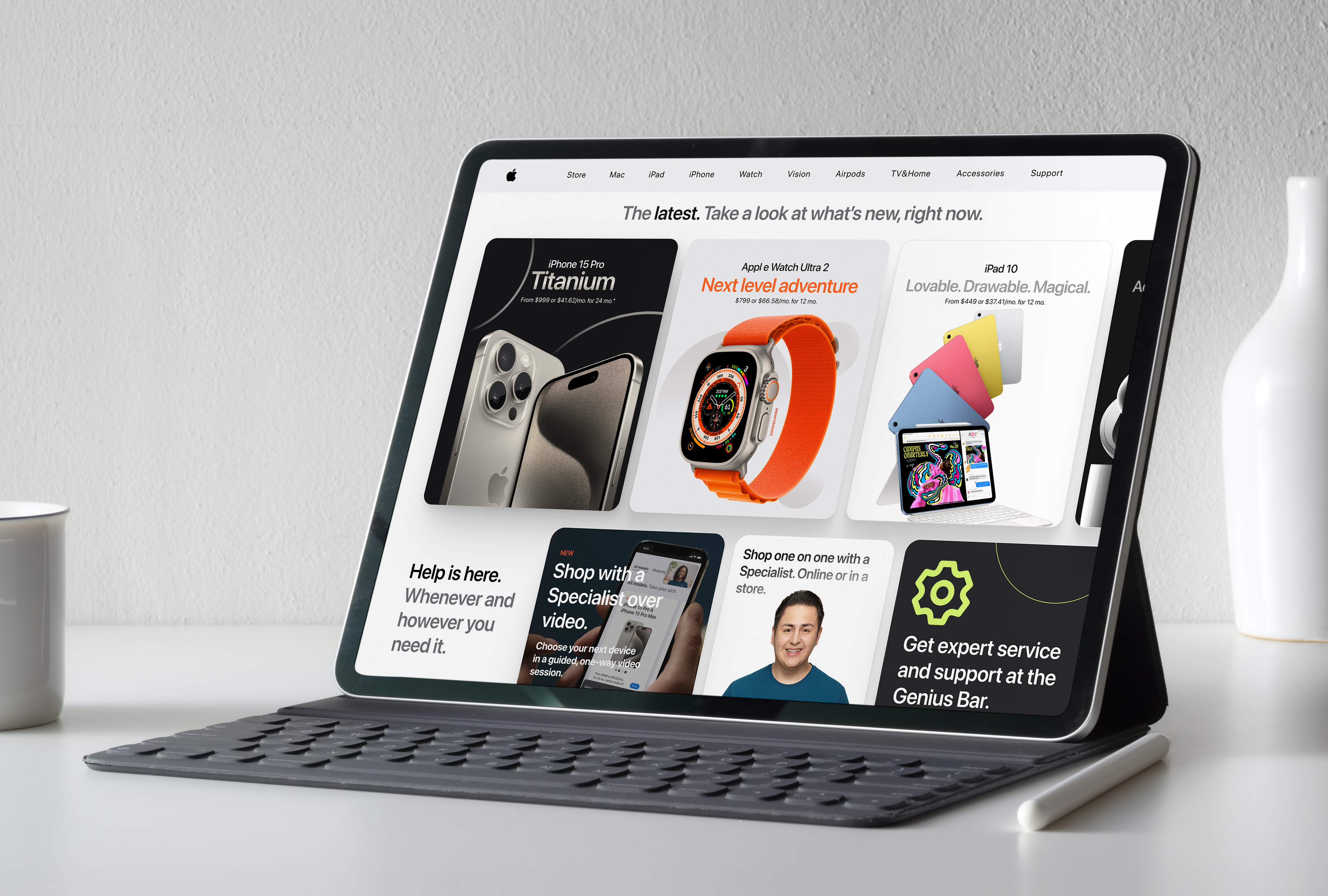 Website Apple Store apple clean ui ecommerce homepage ipad iphone iphone 15 landing page mockup online store store ui ux ui design uidesign web web design website