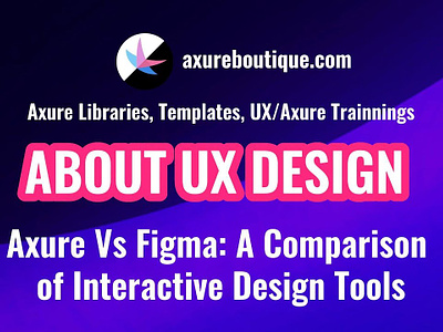 Axure Vs Figma: A Comparison of Interactive Design Tools axure axure course design prototype ui uiux ux ux libraries