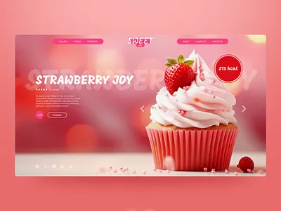Pancakes shop UI concept cakes concept ui uxui web design
