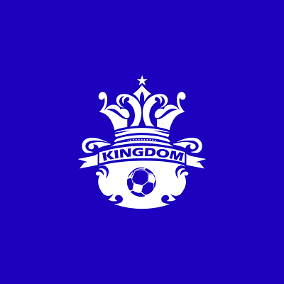 Logo kingdom Football attach baloon brand branding crown design final football free graphic design kingdom logo score sport