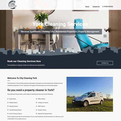 Rental Cleaning - Website Design