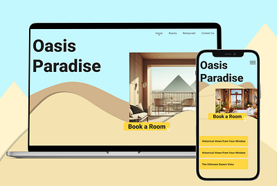 Oasis Paradise figma figma design hotel design landing page mobile design ui design uiux user interface uxui website