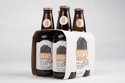 Hooper House IPA beer branding design graphic design logo packaging