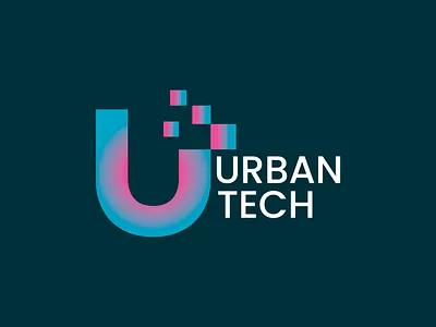 U technology logo design adobe illustrator adobe photoshope branding business logo canva company logo design graphic design illustration lettermark logo logo logo design typography vector