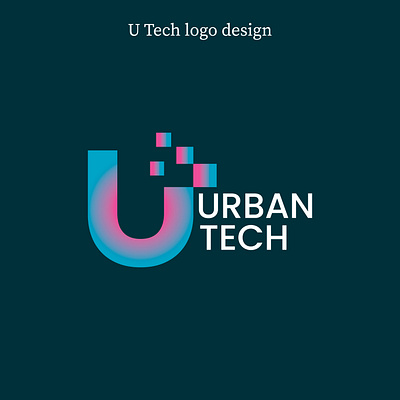 U technology logo design adobe illustrator adobe photoshope branding business logo canva company logo design graphic design illustration lettermark logo logo logo design typography vector