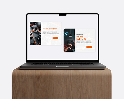 Newsletter section design app design landing page newsletter ui uiux