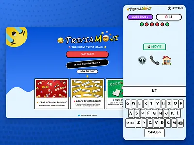 Triviamoji ui ux web web design
