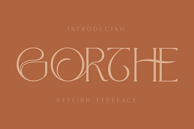 Gorthe Stylish Typeface Font app branding design graphic design illustration logo typography ui ux vector