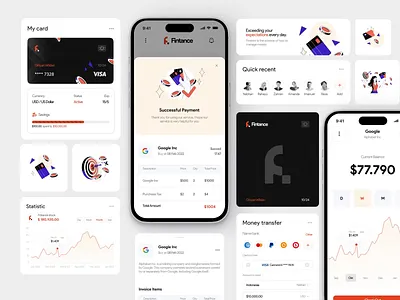 Fintech Assets - Widget animation bank app banking banking app finance finance app financial fintech graph money motion motion graphics product product design wallet weather widget