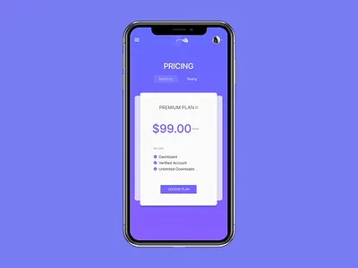 Pricing Mobile UI Designs design mobile design mobile ui ui