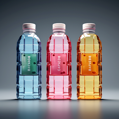 Bottled beverage design dall e