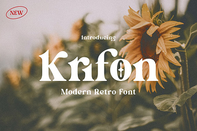 Krifon - Retro Serif Font app branding design graphic design illustration logo typography ui ux vector