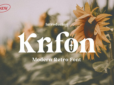 Krifon - Retro Serif Font app branding design graphic design illustration logo typography ui ux vector