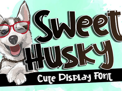 Sweet Husky app branding design graphic design illustration logo typography ui ux vector