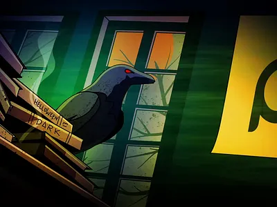 dark room animated flat gifanimation