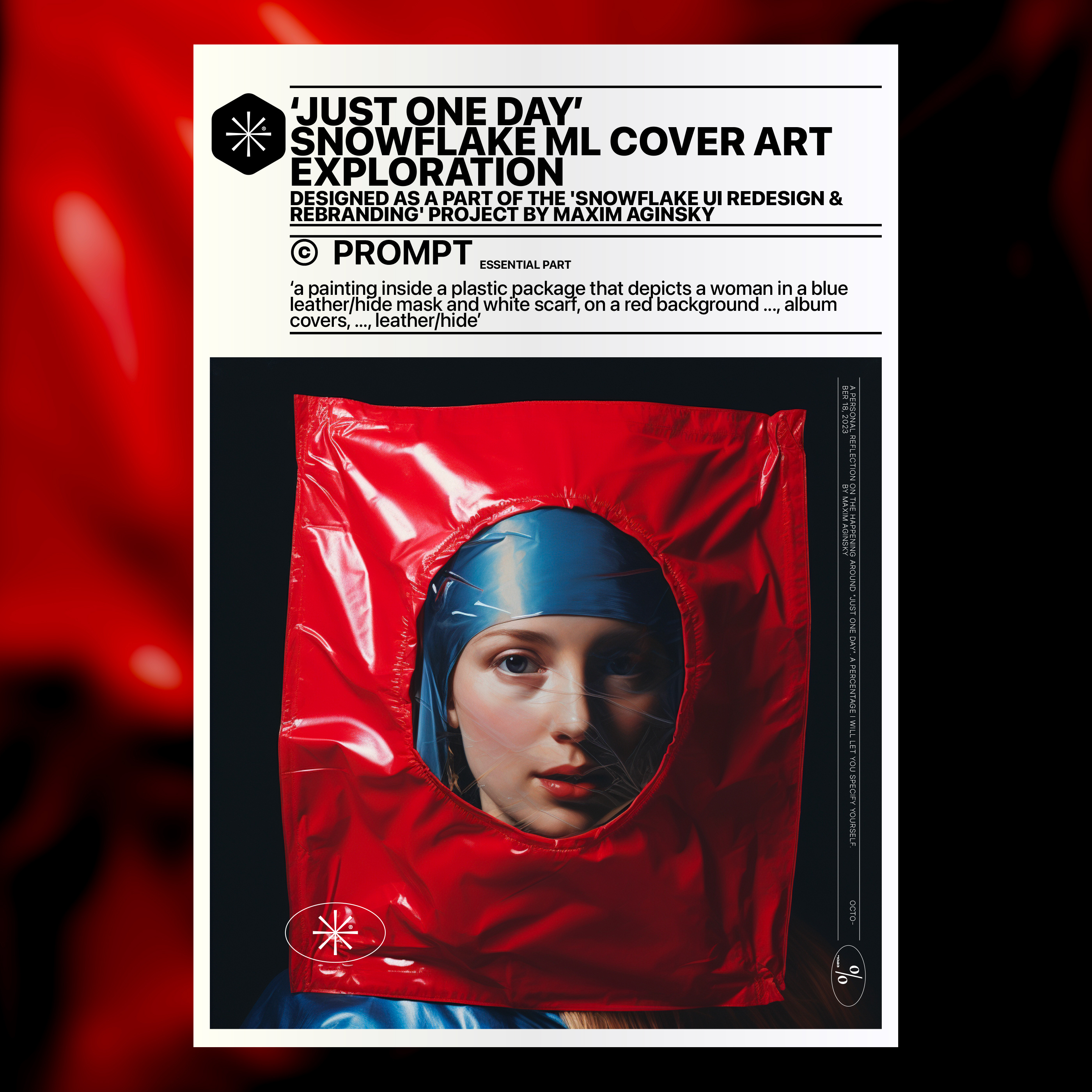 Just One Day. It's not the Snowflake ©MA #68a identity