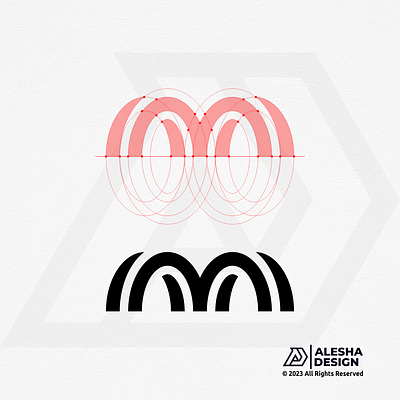 M Logo Design branding company creative design geometric grid icon initial initials letter logo logo mark m modern monogram simple sport symbol vetor wordmark