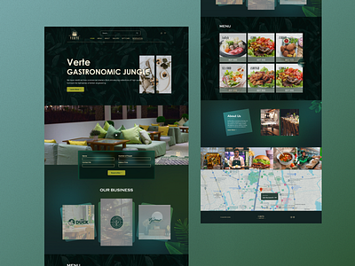 Gastronomic Restaurant Concept branding business company header hero landing page langing product restaurant ui ux web website wibsite