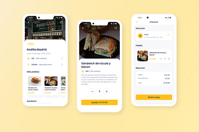 Fast food App Mobile app design ui ux