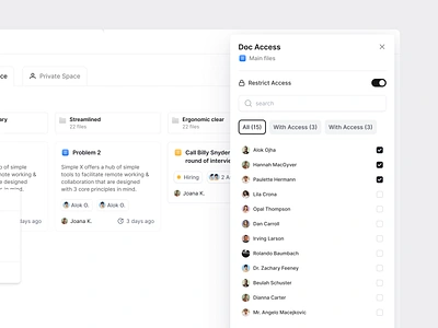 Frame.so - Sidebar clean data design details interface list manage minimal panel profiles settings side sidebar tabs tech ui ui design users ux ux design