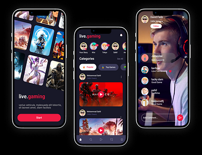 Gaming App uiux design