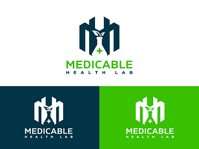 medical laboratory logo design