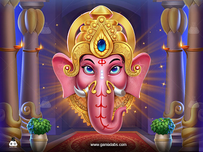Lord Ganesha Slot Theme Art - Gamix Labs 2d artwork animation design game characters game development gamix labs ganesha ganesha slot art services ganesha slot theme ganesha slot theme art illustration lord ganesha slot theme slot slot art slot art services slot development slot development services slot theme slot theme services ui