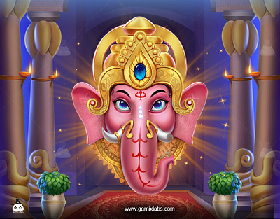 Lord Ganesha Slot Theme Art - Gamix Labs 2d artwork animation design game characters game development gamix labs ganesha ganesha slot art services ganesha slot theme ganesha slot theme art illustration lord ganesha slot theme slot slot art slot art services slot development slot development services slot theme slot theme services ui