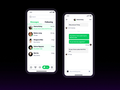 Message UI Design App by Sy Thong Nguyen on Dribbble
