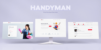 Handy - On-Demand Service Platform! booking design gojek graphic design handy handyman home service mobile app on demand online booking plumber product service uiux ux website