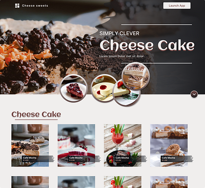Cheese Sweet: Cake Shop Website and App app bakery cake app cake delivery cakeshop web food app food web template ui website website template