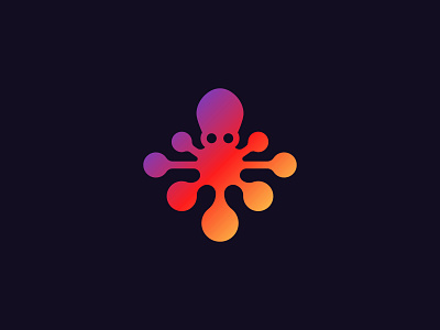 Octopus - Logo Design animal branding fish for sale freelance logo design freelance logo designer gradient identity logo logo design logo designer minimal ocean octopus sea simple unused