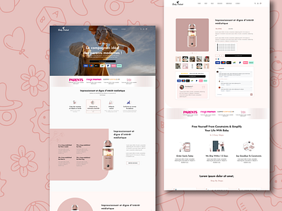 "Baby Odilak Feeder Bottle UI Design: Sleek and User-Friendly" baby feeder bottles baby odilak ecommerce design figma minimal design modern and sleek ui user experience design user friendly design user interface design website design website layout website ui