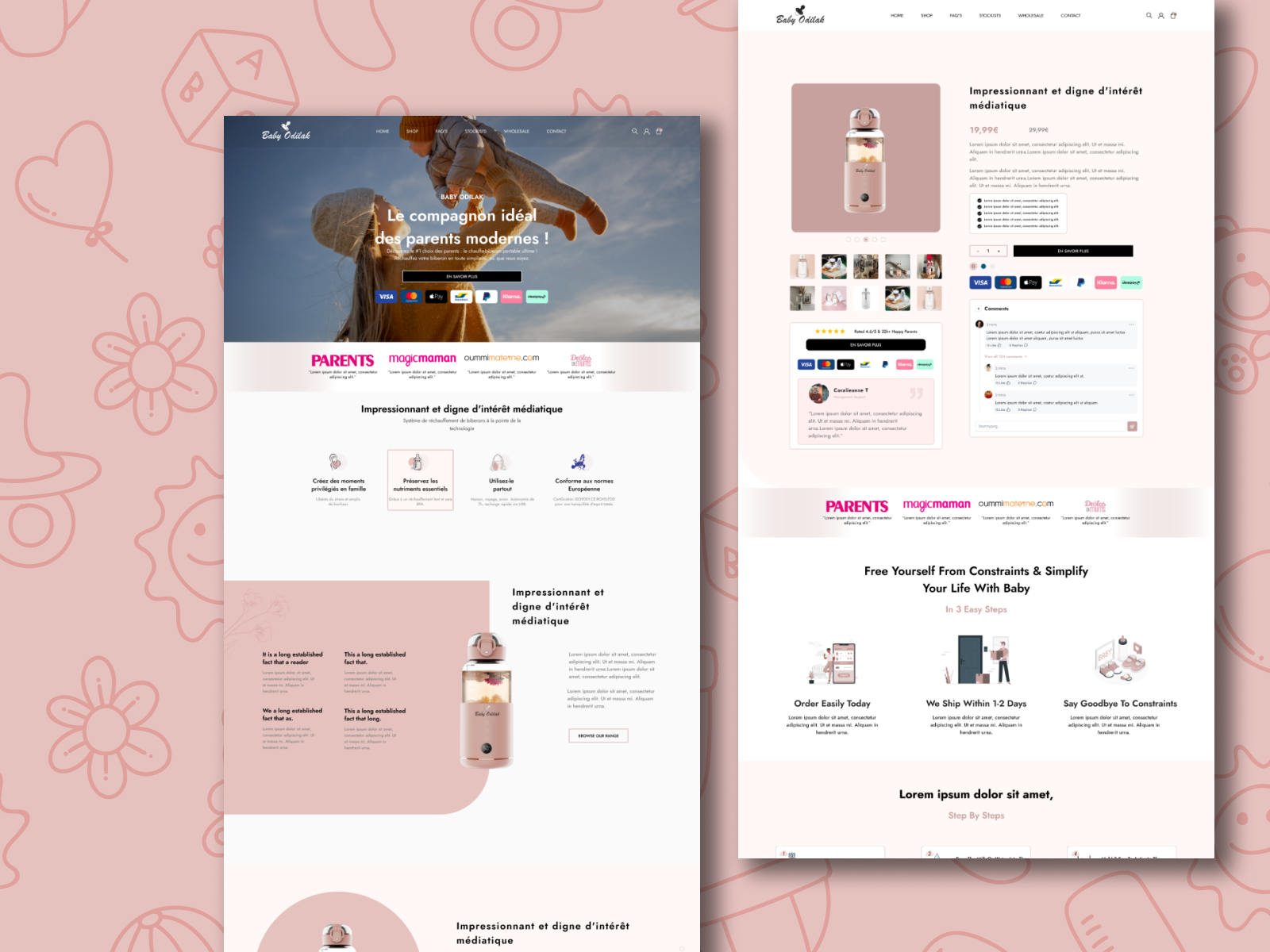 Example of Modern E Commerce Website UI/UX Design