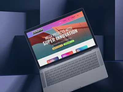 Expo Landing Page architecture exhibition expo innovation landing page management organizer seminar ui web design website