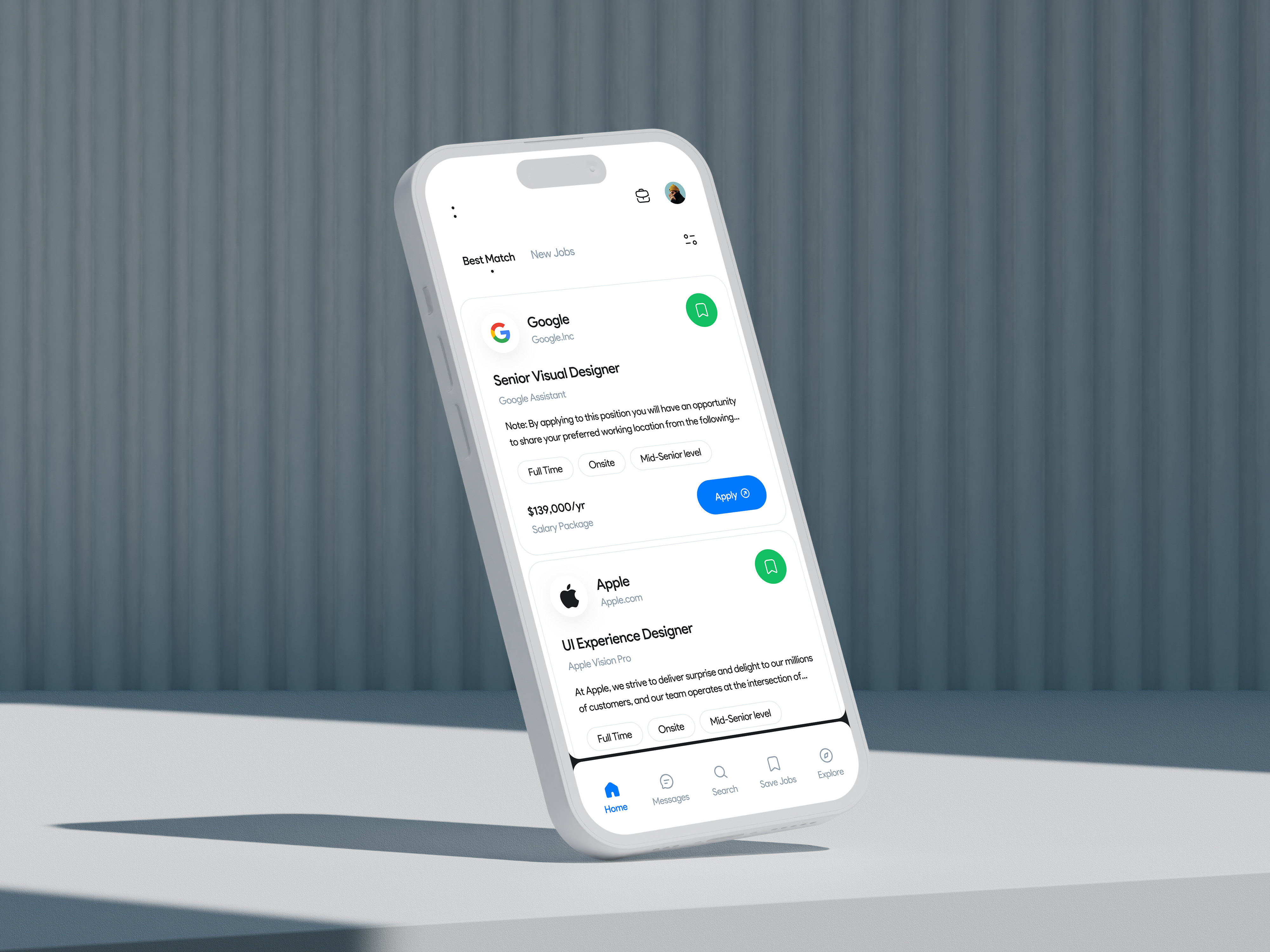 Example of Mobile App Design (I Os/Android)