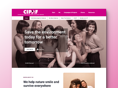 "CIPAF Website UI Design: Empowering Women and Social Justice" cipaf figma minimal design modern ui design ui layout user experience design user interface design web design website design womens empowerment