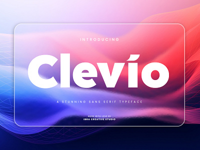 Clevio – A Stunning Sans Serif Typeface simple font