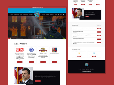 St. Tammany Fire District No. 1 WordPress Web Design branding graphic design ui