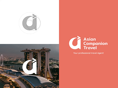 Motion | Asian Companion Travel animation branding creative design gird logo logo animation motion motion design motion graphics travel