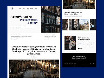 Trinity Historic Preservation Society WordPress Web Design
