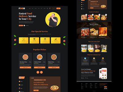 Food Landing Page Design figma food food landing page food ui ux food website food website ui ux ios landing page landing page uiux landingpage landingpage design ui uiux uiux design ux website website design website uiux website uiux design