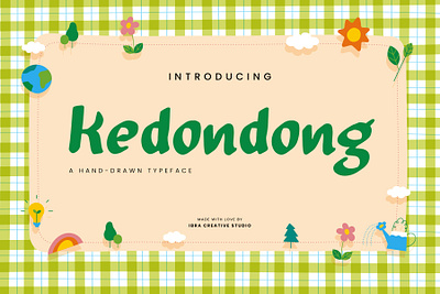 Kedondong – A Hand-drawn Typeface simple font