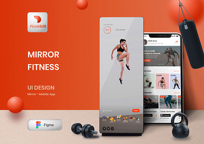 MIRROR FITNESS app fitness mirror ui