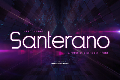 Santerano – A Futuristic Sans Serif Font simple font
