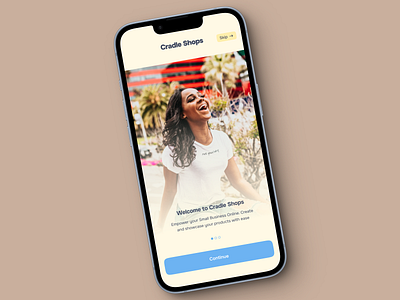 Cradle Shops ecommerce onboarding shopping shops